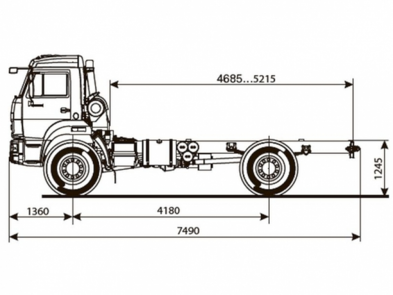 43502-3036-66(D5) Шасси КамАЗ