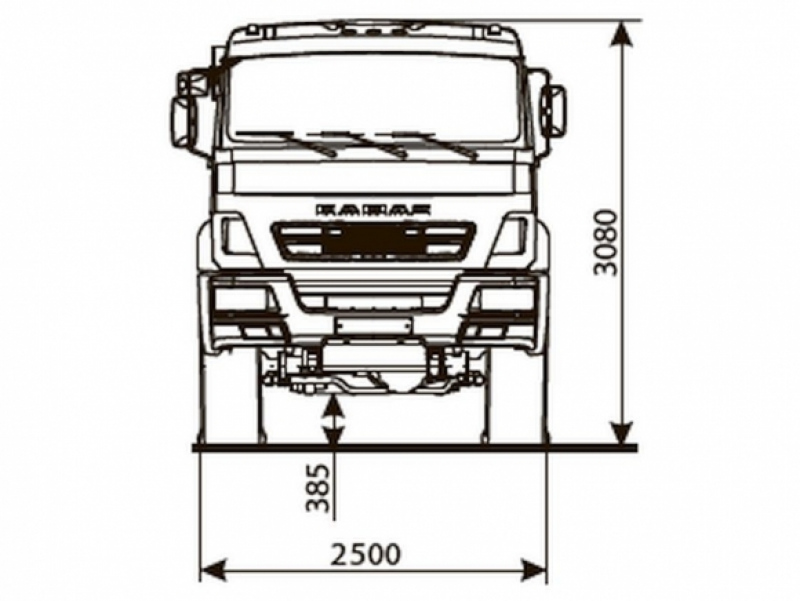 43502-3036-66(D5) Шасси КамАЗ
