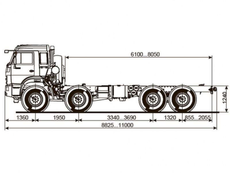 65111-3090-50 Шасси КамАЗ