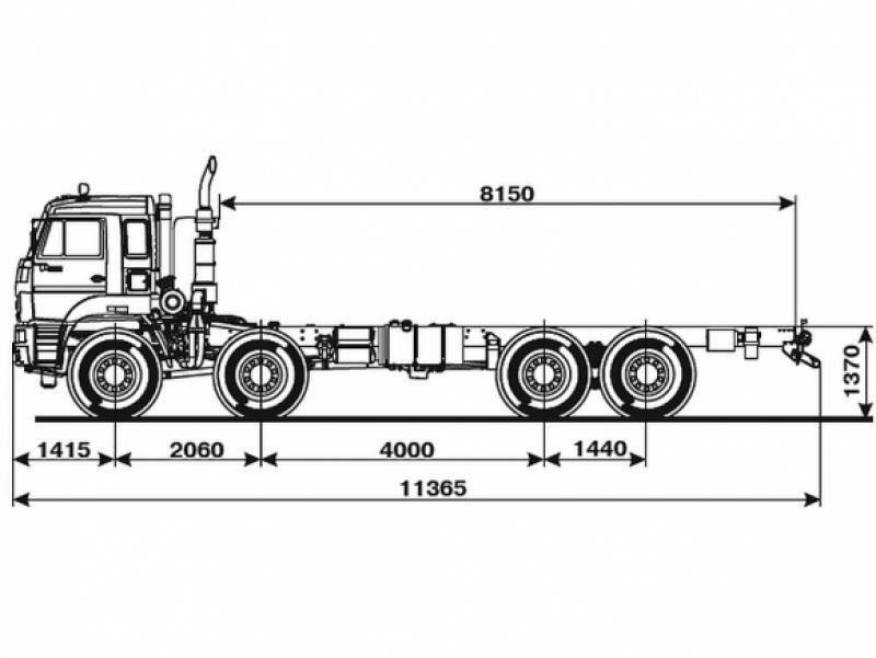 6560-3198-53 Шасси КамАЗ