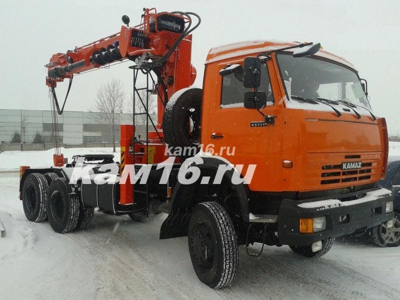 Ямобур КамАЗ 65111 с КМУ Kanglim 2056H